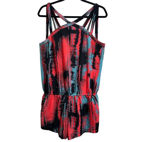Fabletics Pants - Fabletics Liza Romper Heat Wave Sleeveless Women's Sz Medium